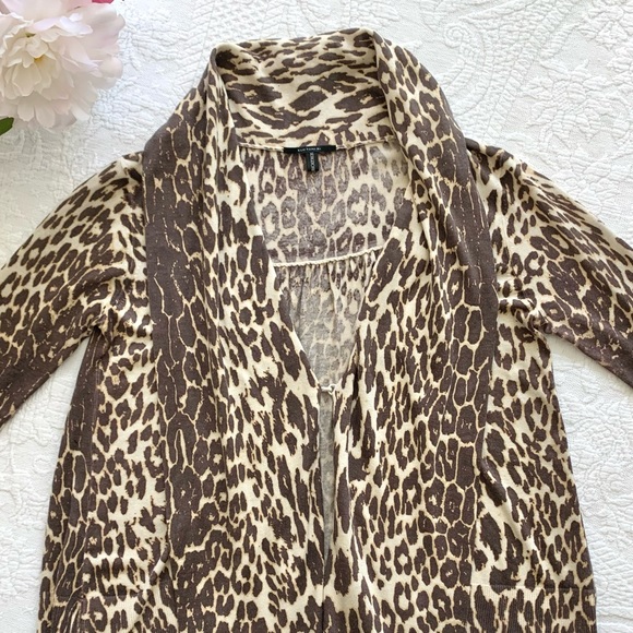 Elie Tahari Silk Cashmere Animal Print Sweater XS - Picture 6 of 14